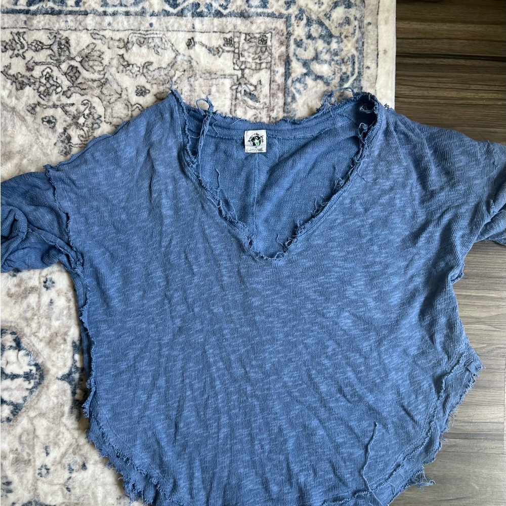 Free People/We The Free Blue Top